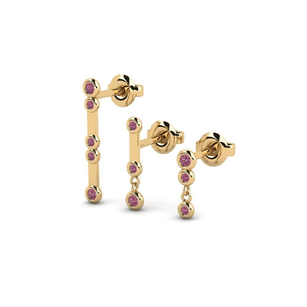 โรโดไลท์ Women's ต่างหู Minge - Set