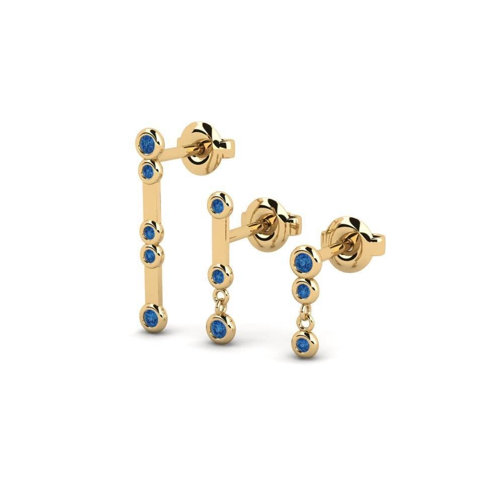 sapphire-zirconia Women's ต่างหู Minge - Set
