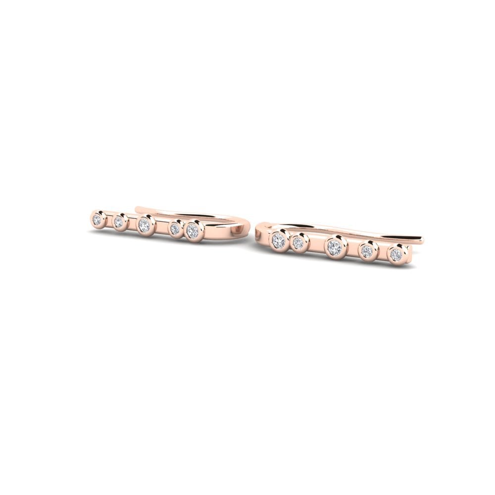 14k Rose Gold Women's Earring Omupiira