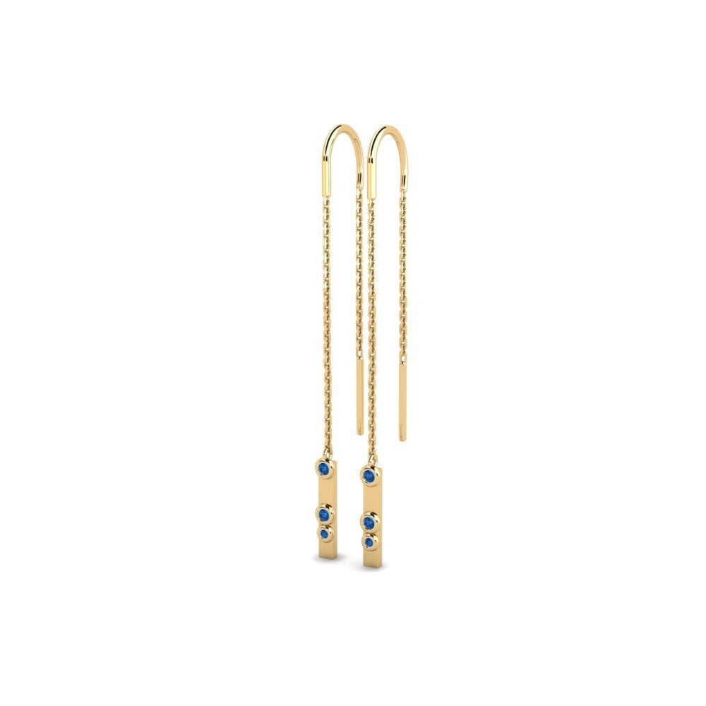 sapphire-zirconia Women's ต่างหู Pallo