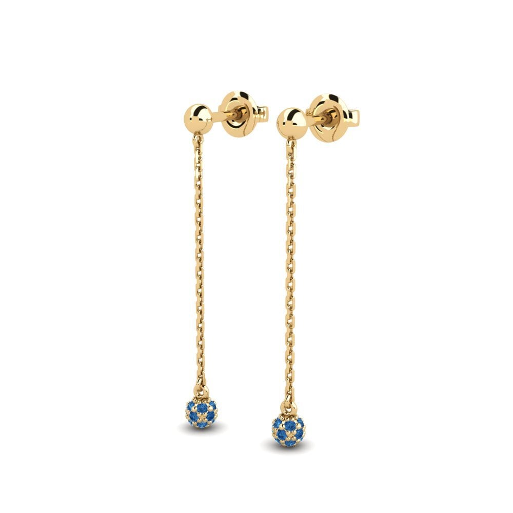 sapphire-zirconia Women's ต่างหู Rysbrack