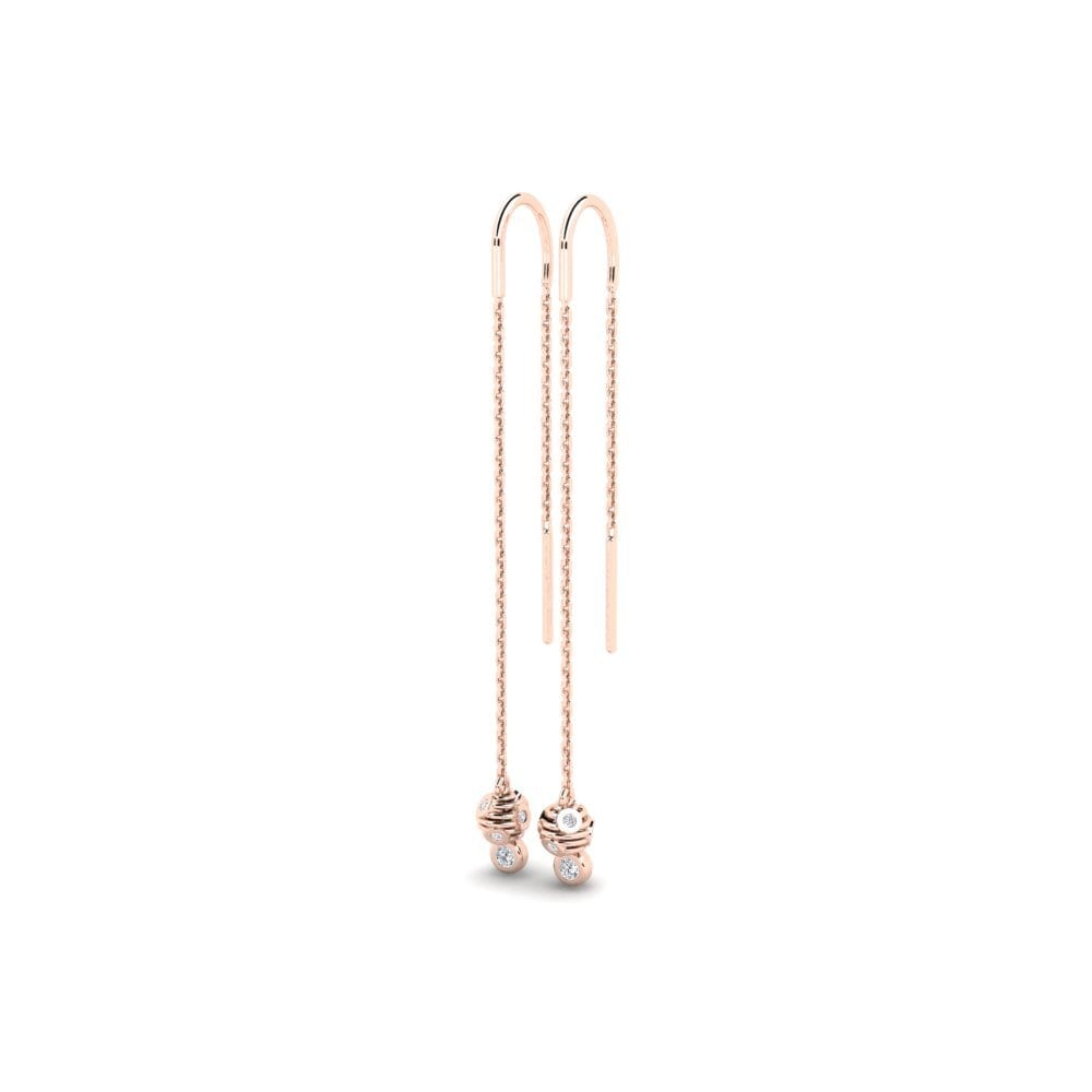 14k Rose Gold Women's Earring Swinton
