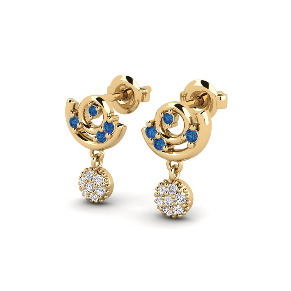 sapphire-zirconia Women's ต่างหู Thunath - A