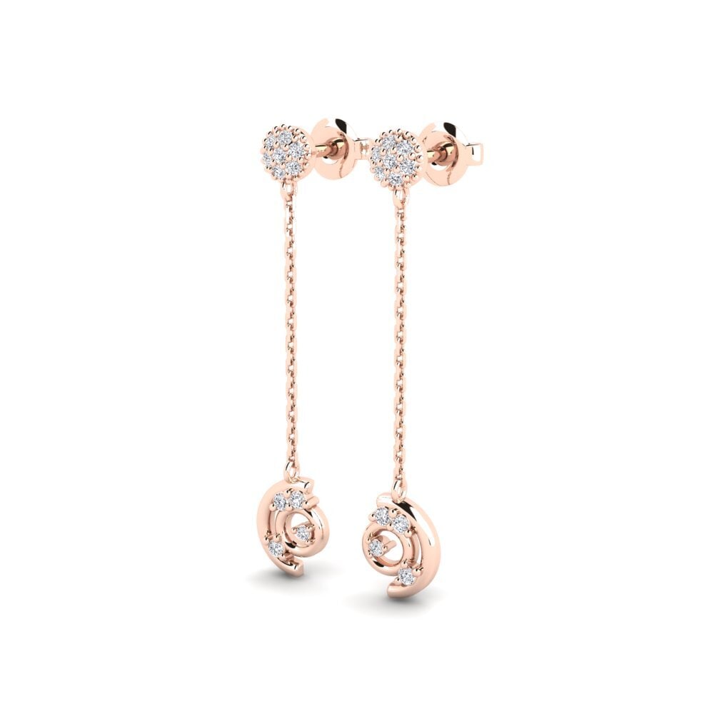 14k Rose Gold Women's Earring Thunath - B