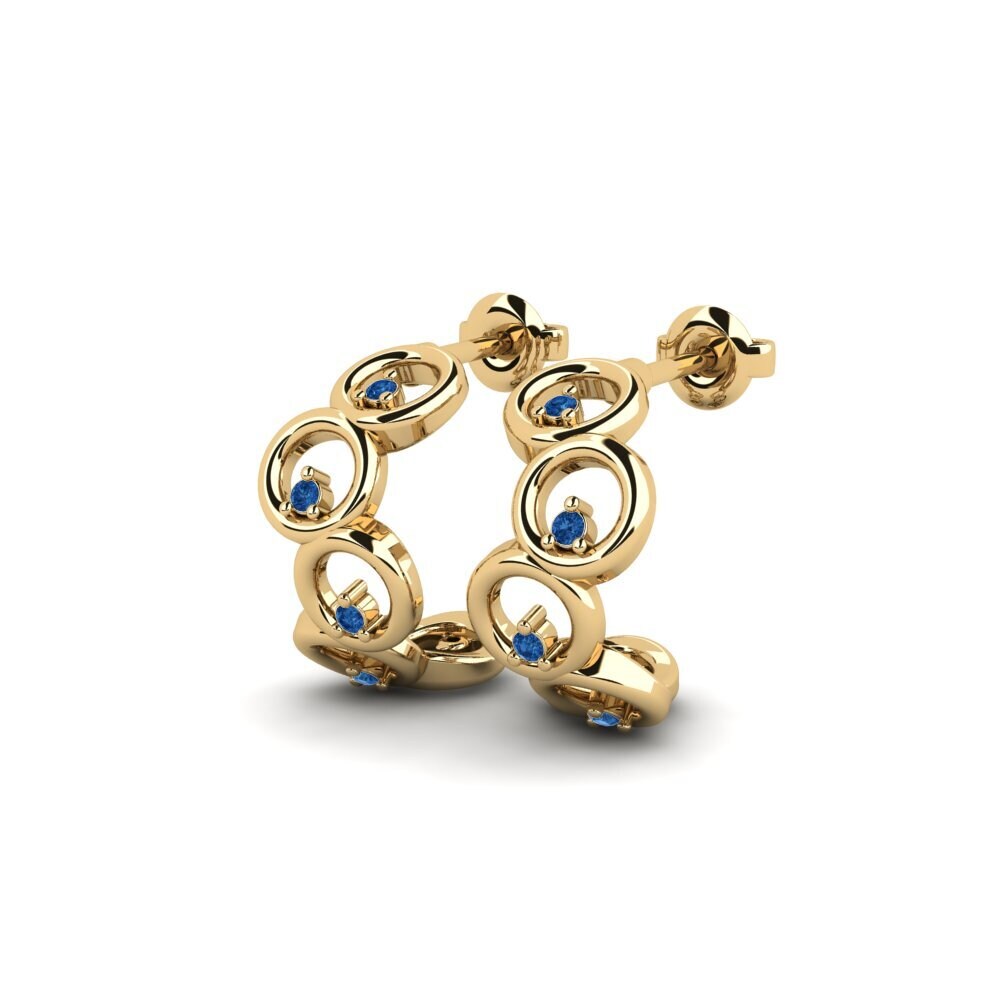 sapphire-zirconia Women's ต่างหู Virtuality