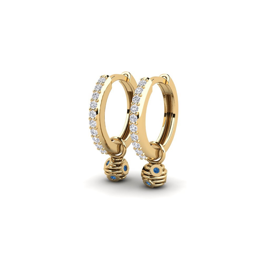sapphire-zirconia Women's ต่างหู Winkley