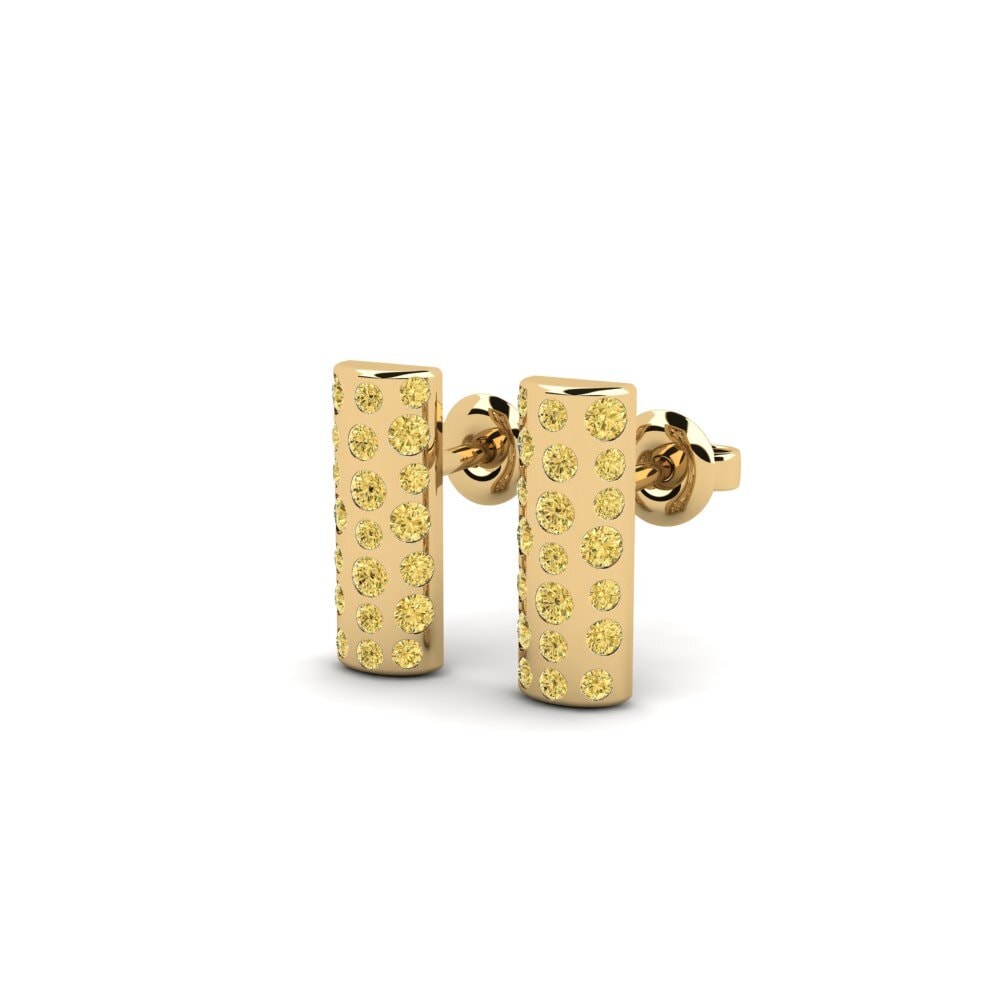 Diamante Amarillo Pendiente de mujer Maardu