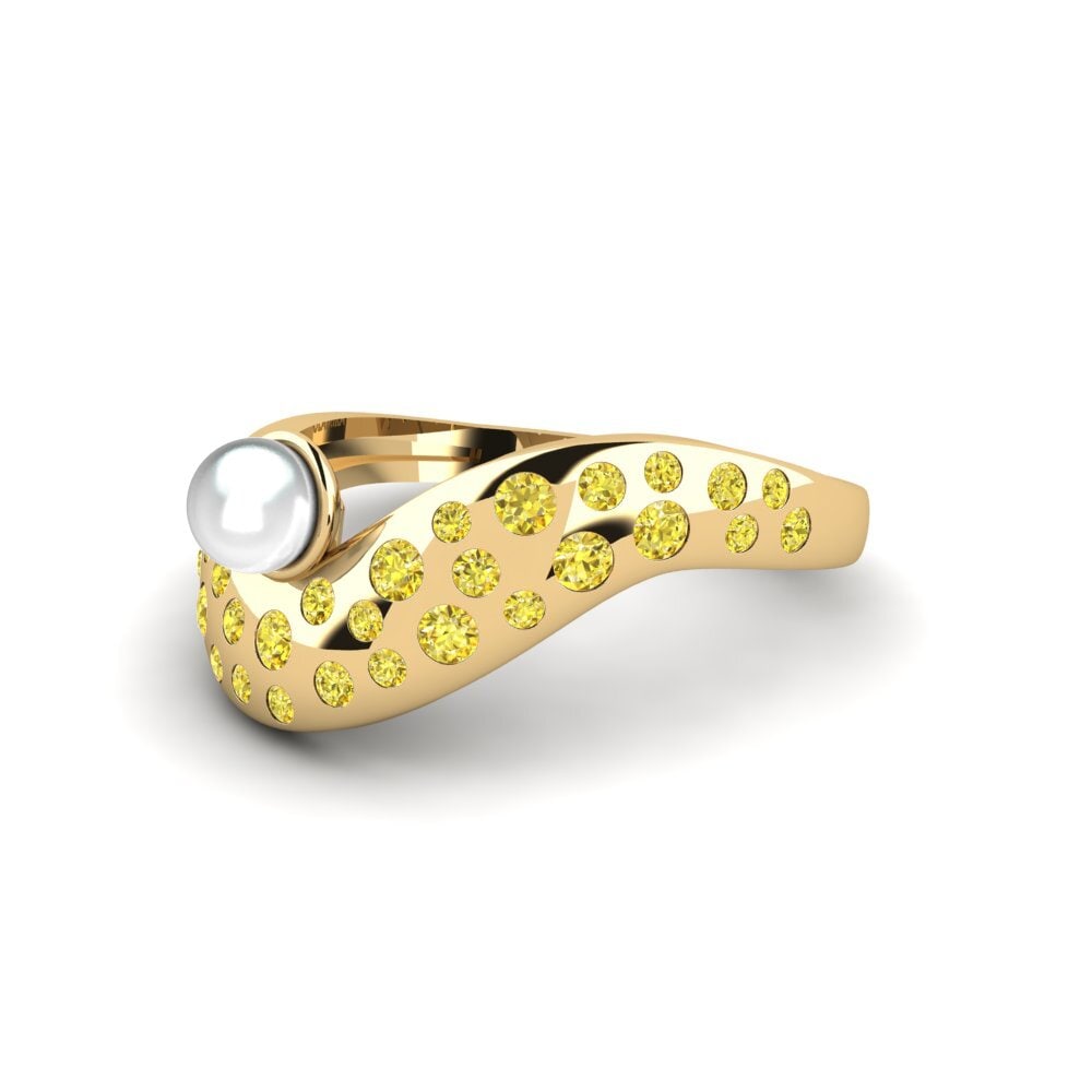 Zafiro amarillo Anillo Mrocza
