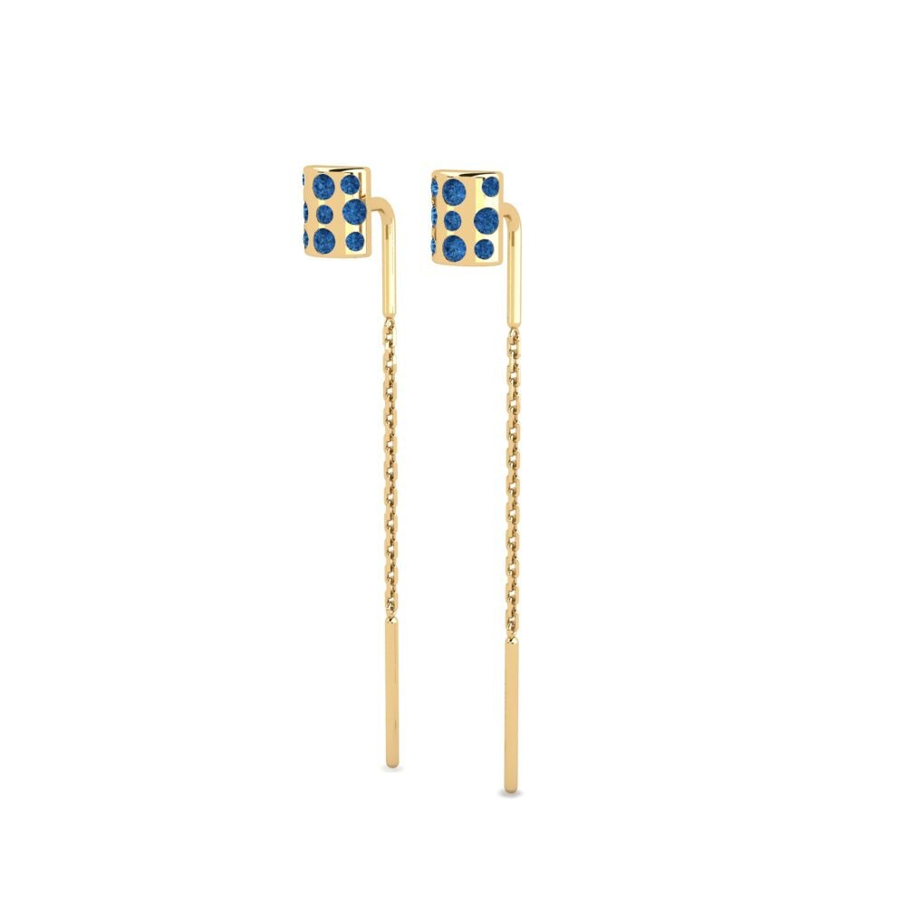 sapphire-zirconia Women's ต่างหู Mustvee - B