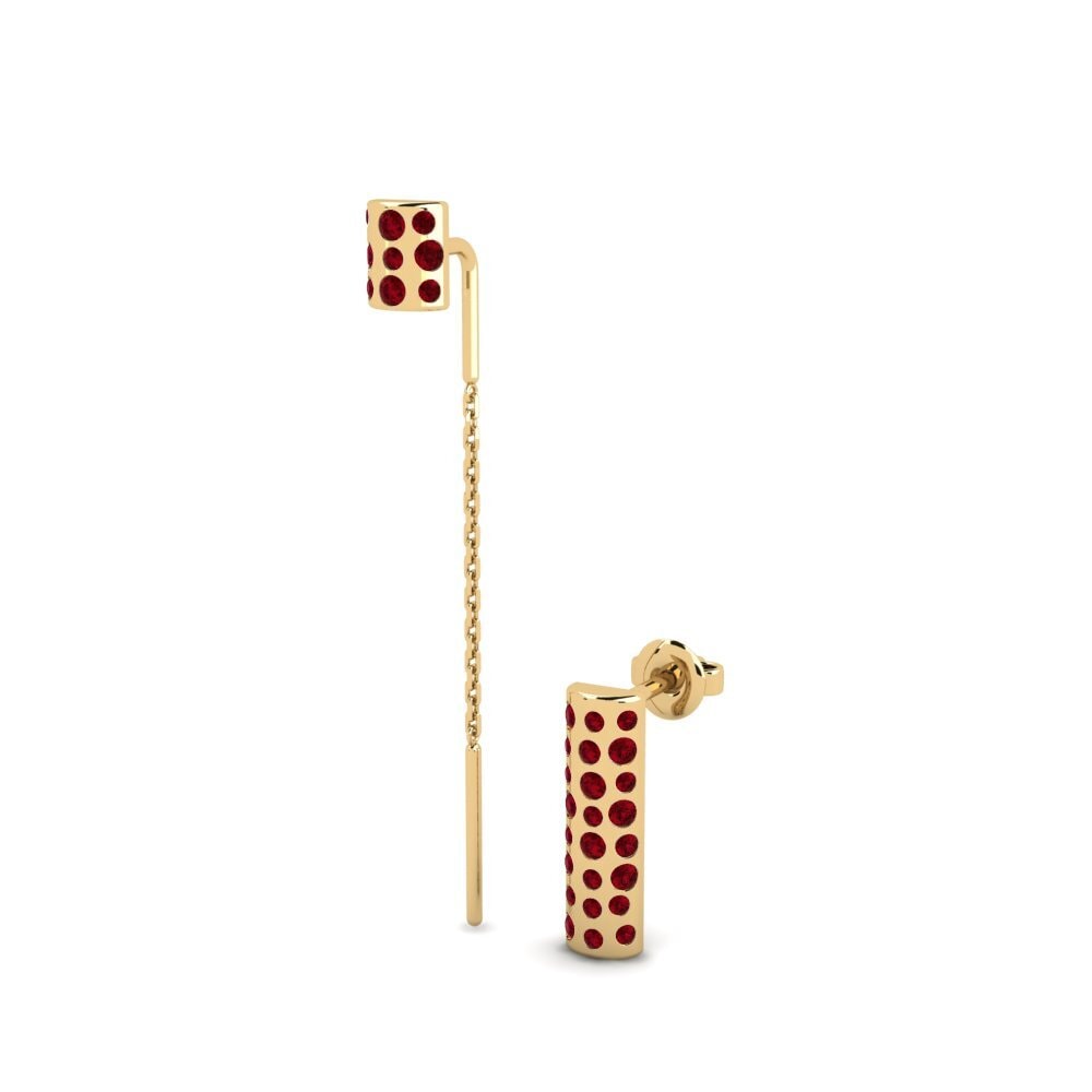 Circonita Roja Pendiente de mujer Mustvee - SET