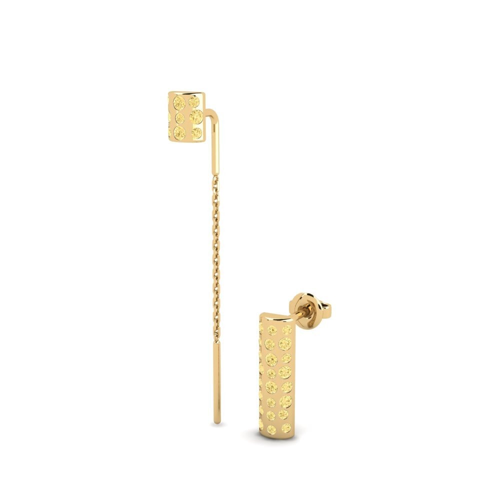 Yellow Diamond Women's Earring Mustvee - SET