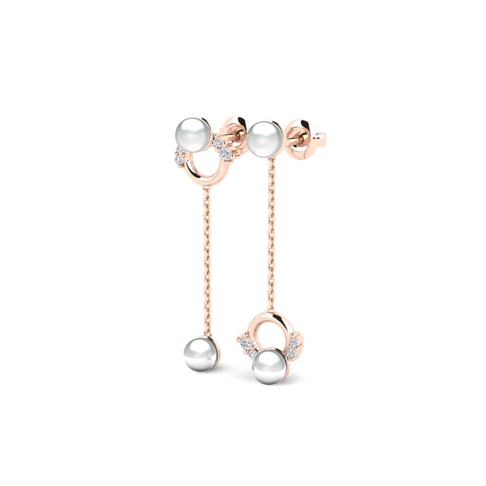 14k Rose Gold Women's Earring Poni