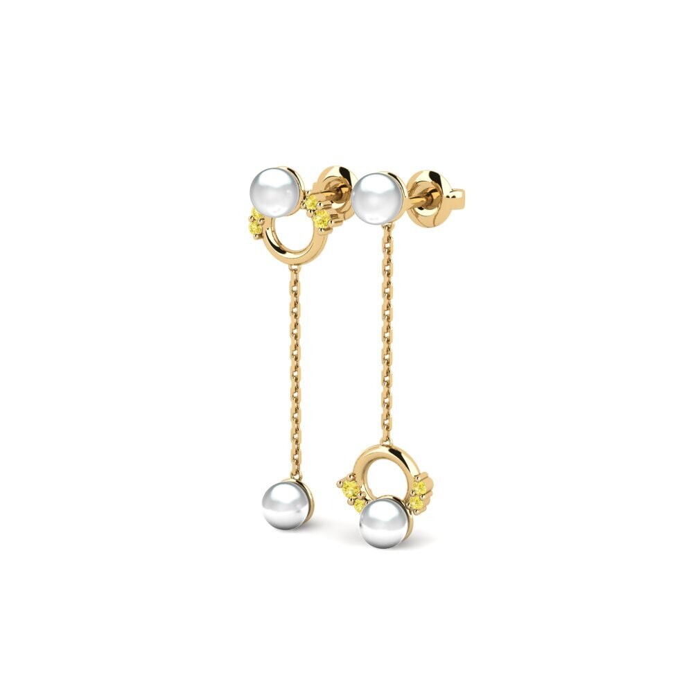 Yellow Sapphire Women's Earring Poni