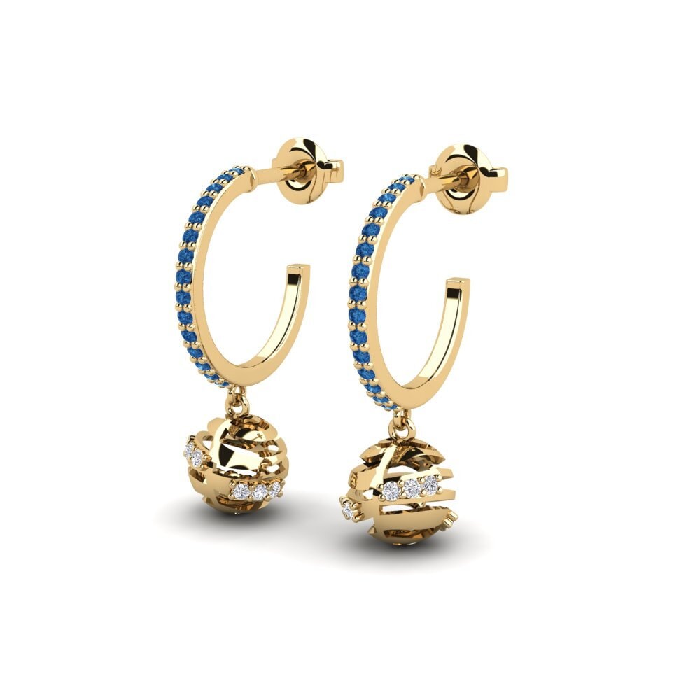 sapphire-zirconia Women's ต่างหู Protoc