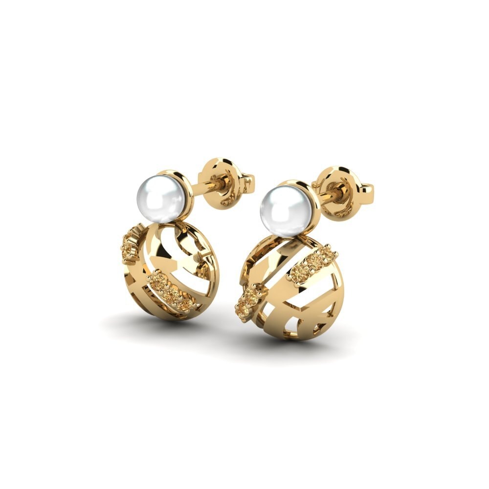 Brown Diamond Women's Earring Realita