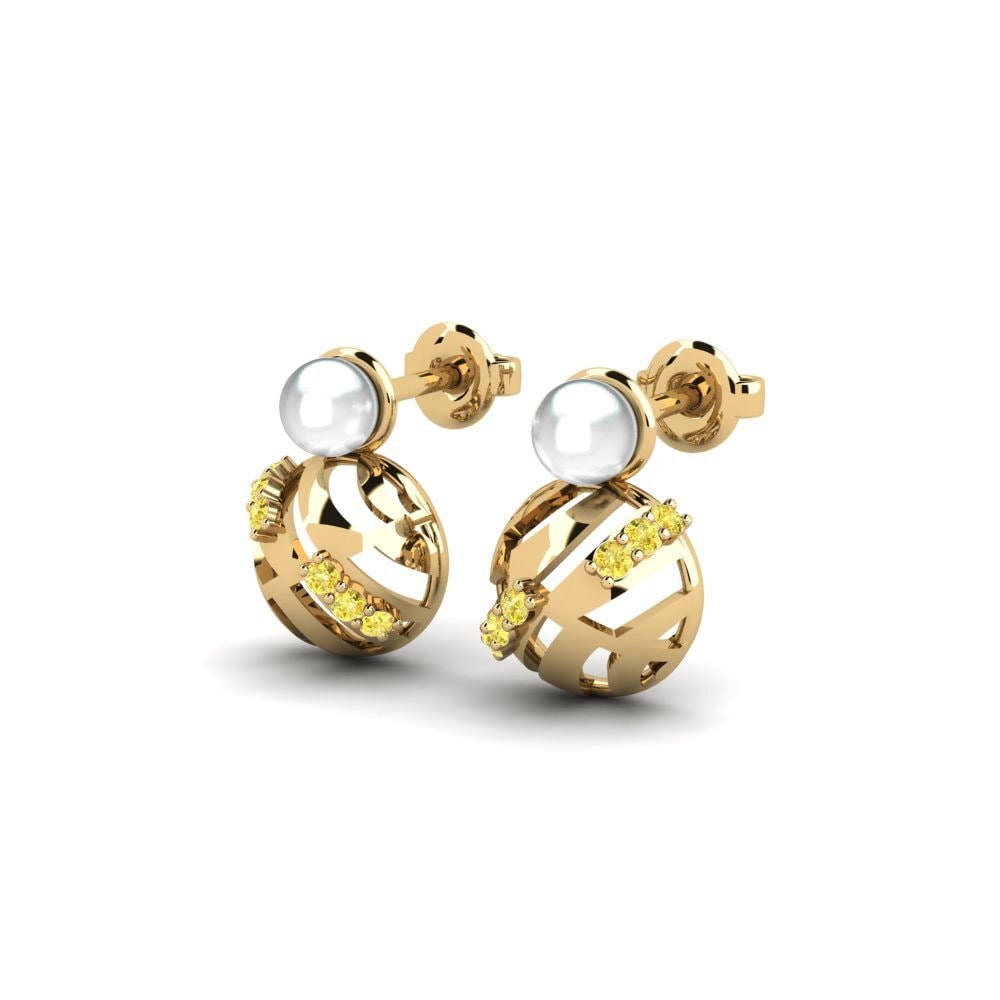 Yellow Sapphire Women's Earring Realita