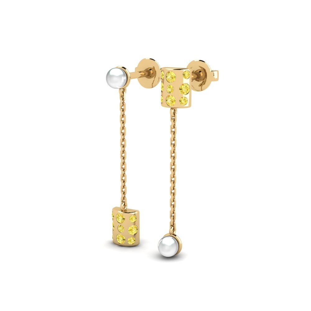 Yellow Sapphire Women's Earring Salihorsk