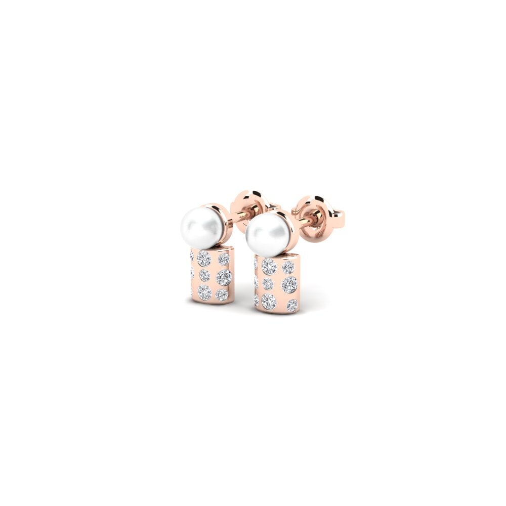 14k Rose Gold Women's Earring Slonim