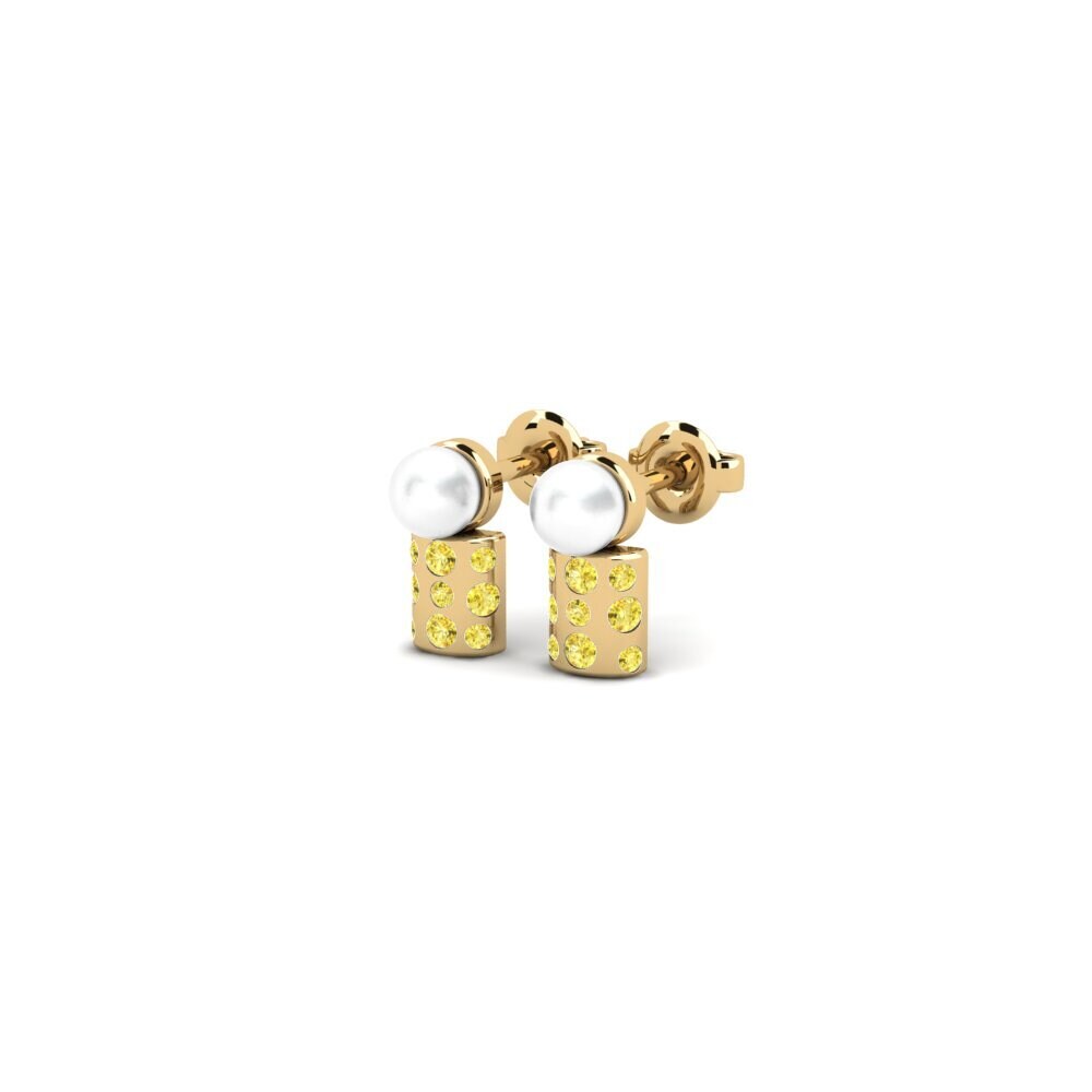 Yellow Sapphire Women's Earring Slonim