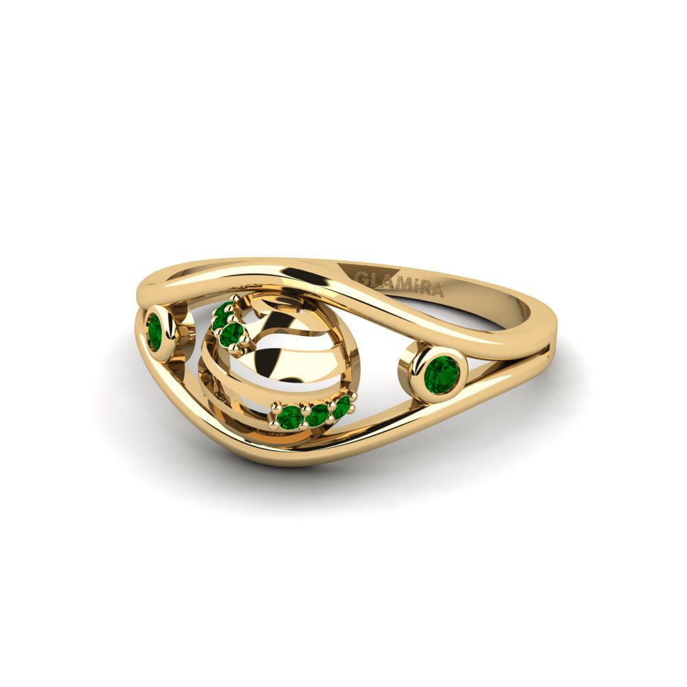 Green Zirconia Ring Steloj