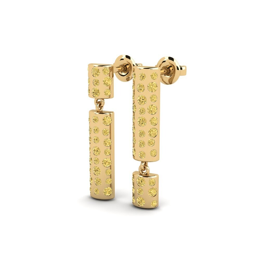 Diamante Amarillo Pendiente de mujer Tamsalu