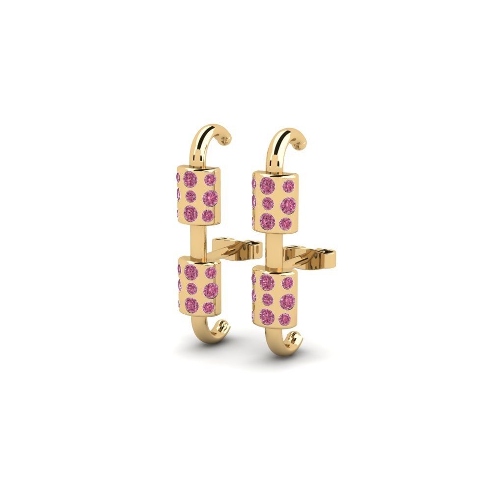 Rhodolite Garnet Women's Earring Wronki