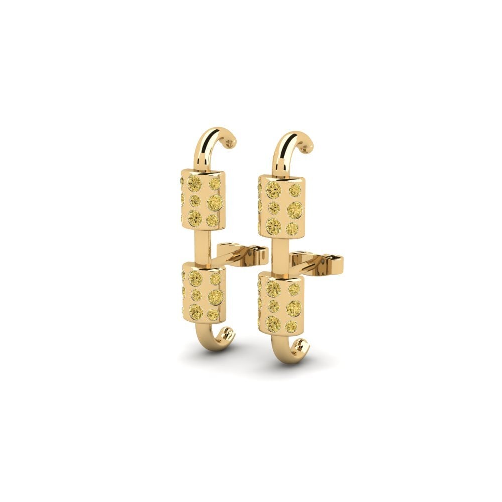 Yellow Diamond Women's Earring Wronki