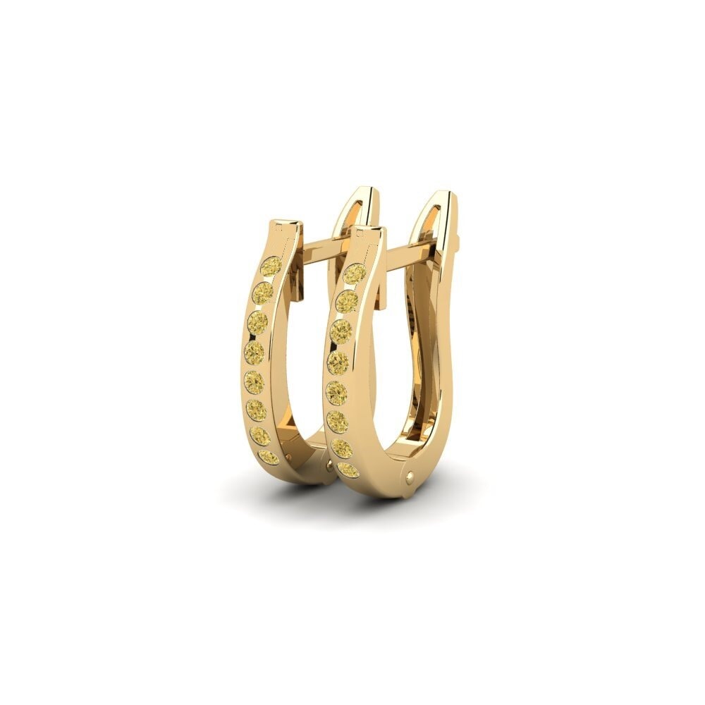Diamante Amarillo Pendiente de mujer Gliwice