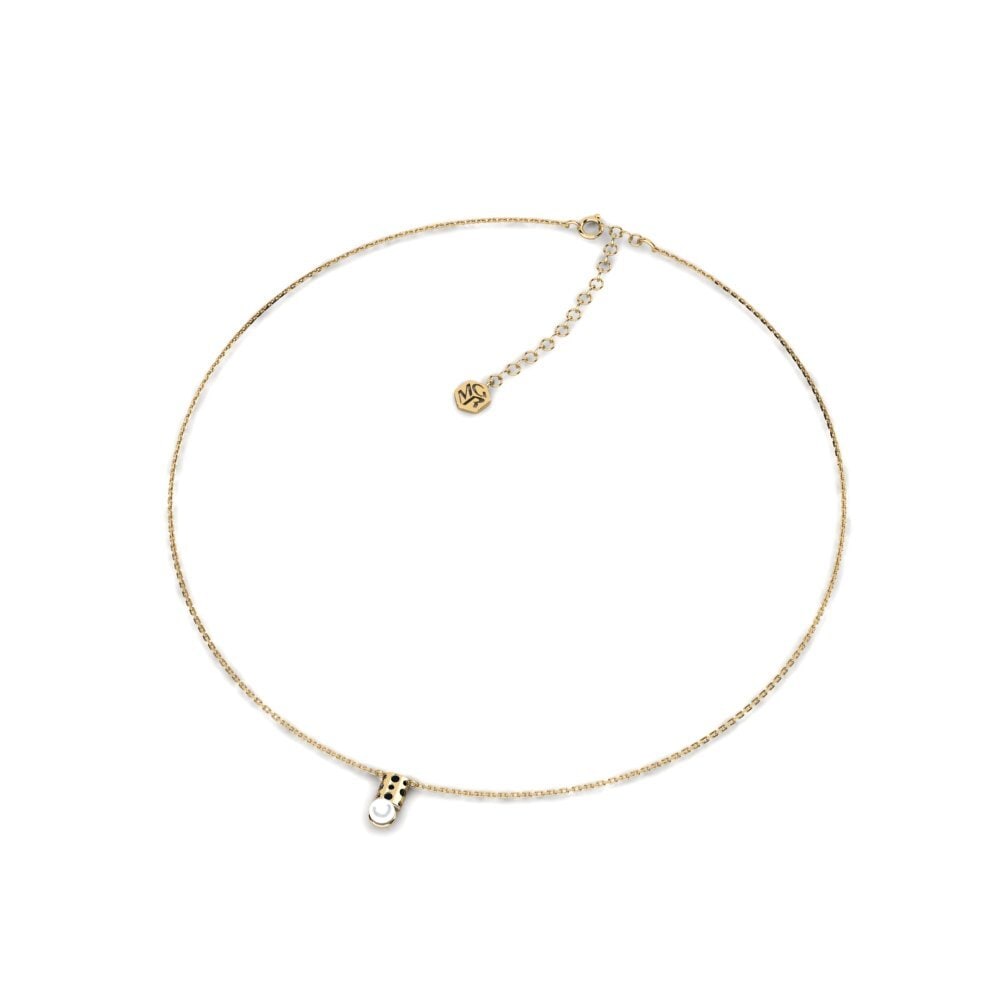 Black Diamond Women's Necklace Luninec