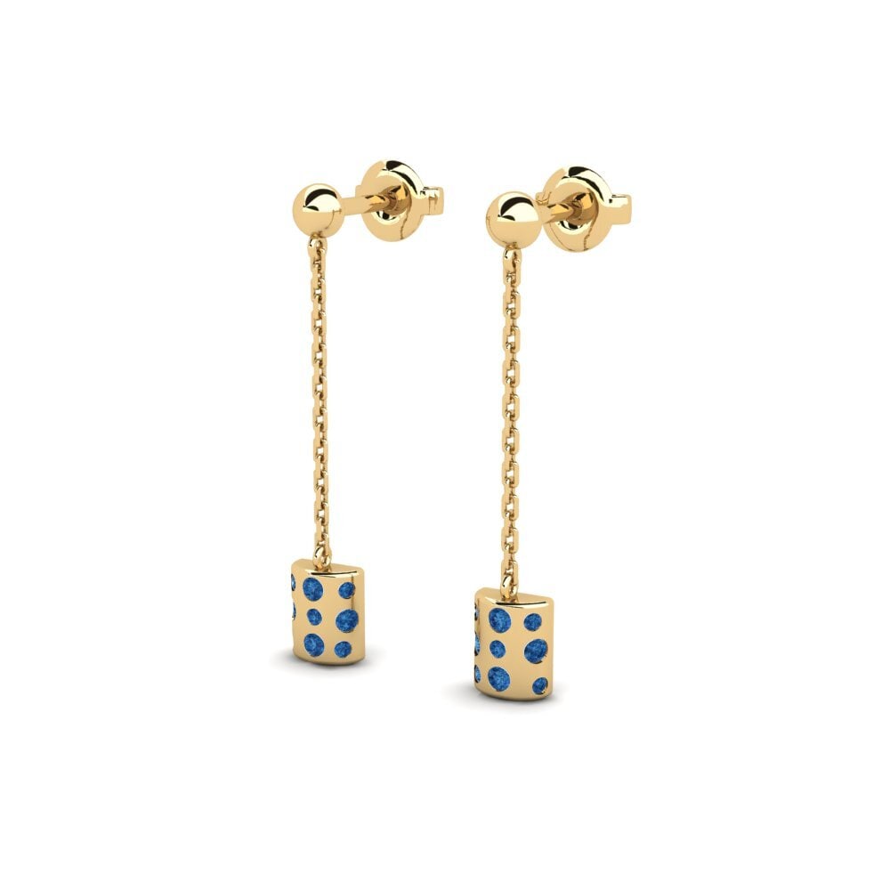 sapphire-zirconia Women's ต่างหู Mikstat