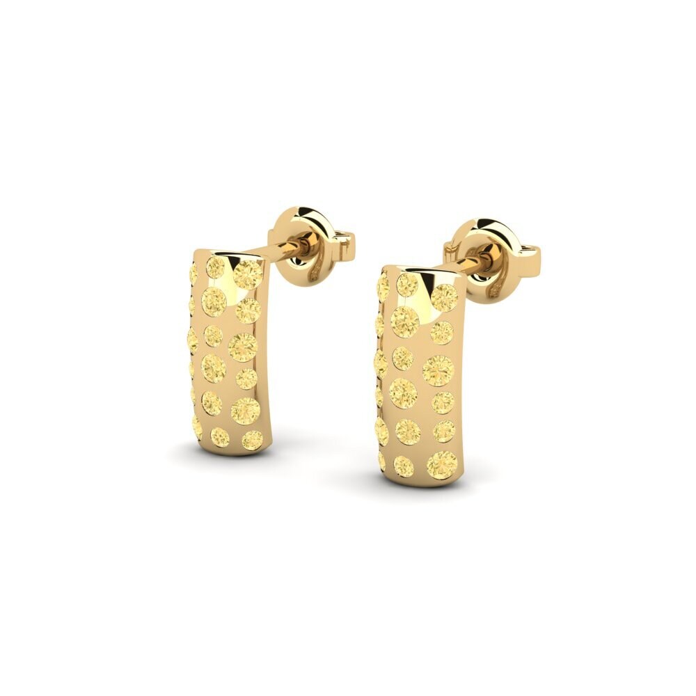 Diamante Amarillo Pendiente de mujer Niemodlin