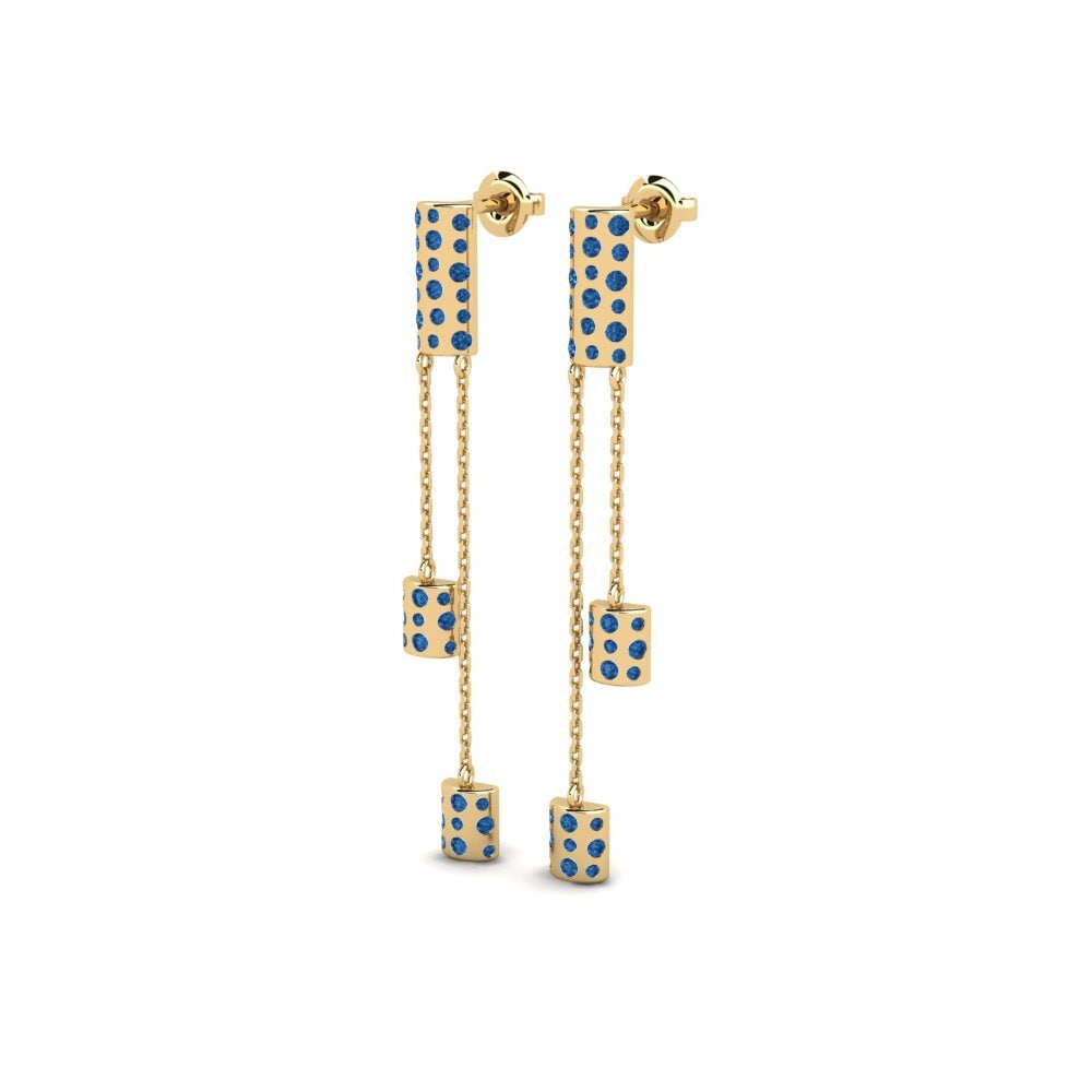 sapphire-zirconia Women's ต่างหู Nieszawa