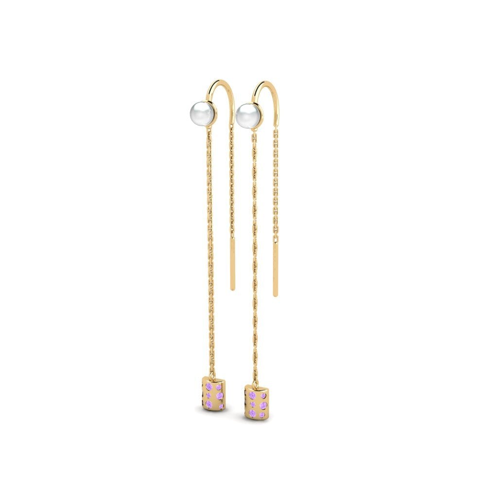Ametista Brincos Feminino Rahacou