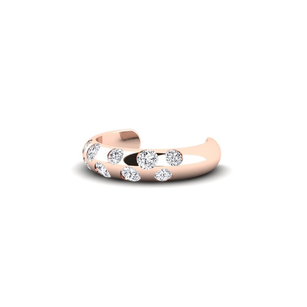 14k Rose Gold Women's Earring Zlobin