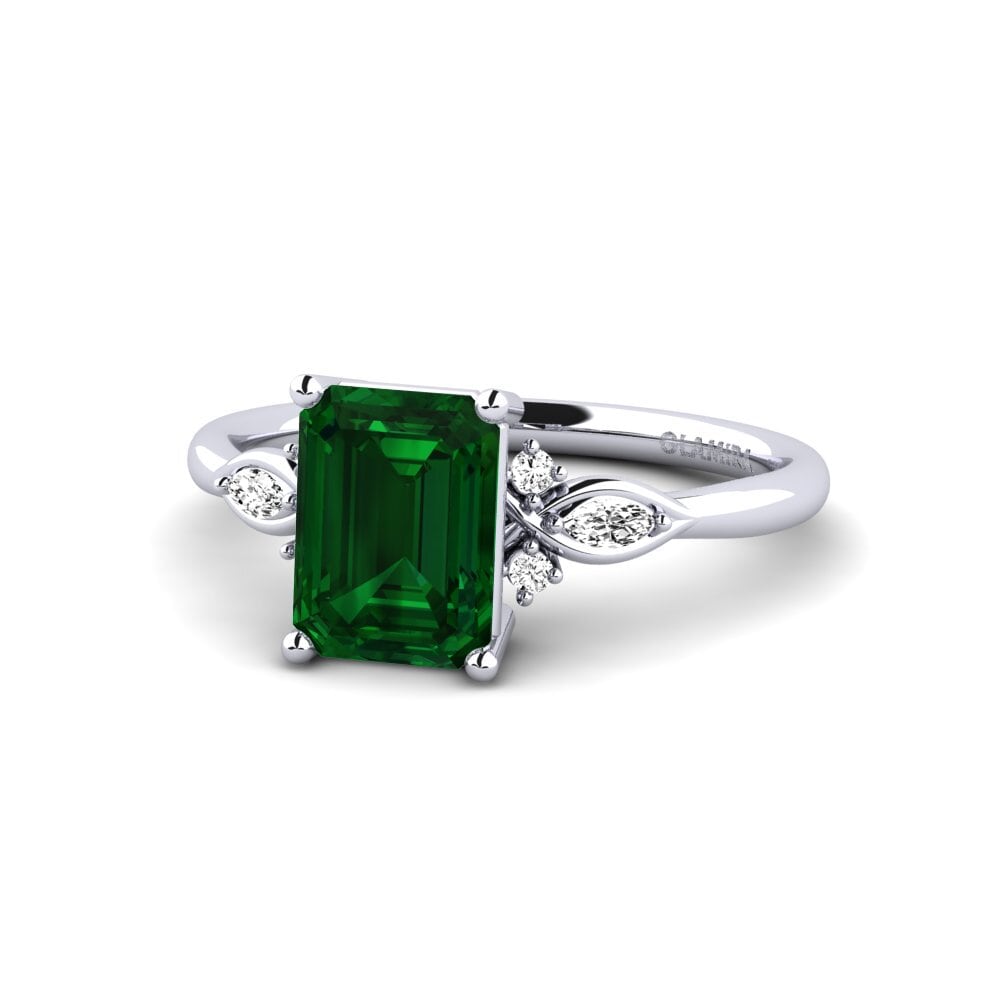 Tsavorita Anillo de compromiso Gisu - Emerald 2.15 crt