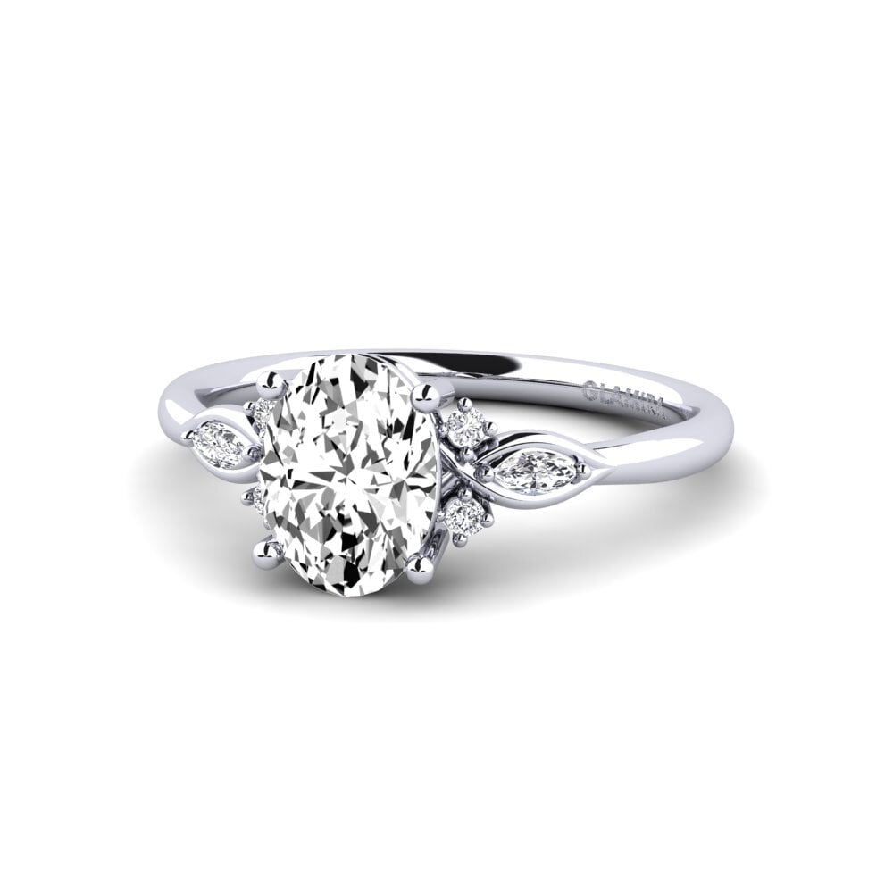 Moissanite Engagement Ring Gisu - Oval 1.09 crt