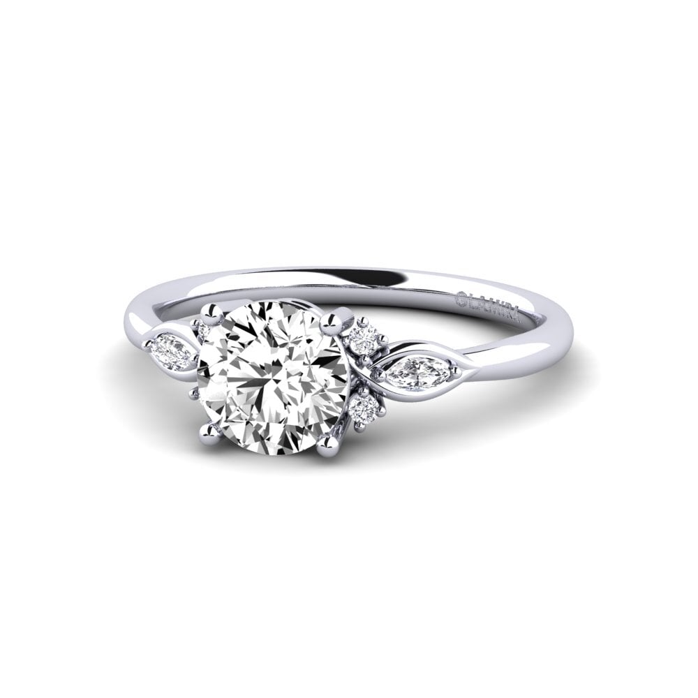 Moissanite Engagement Ring Gisu - Round 1.0 crt