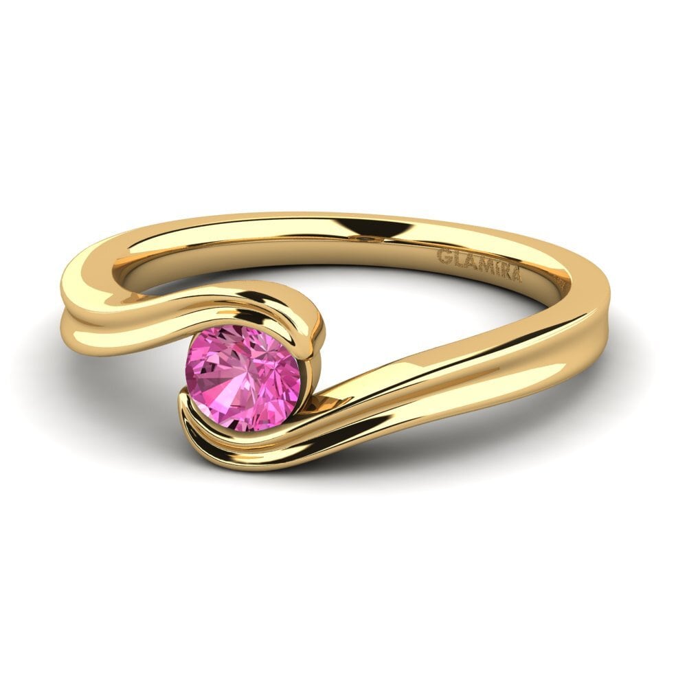 Topacio Rosa Anillo de compromiso Adele