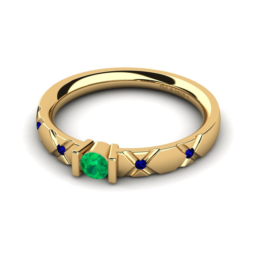 14K Yellow Gold Engagement Ring Alidia