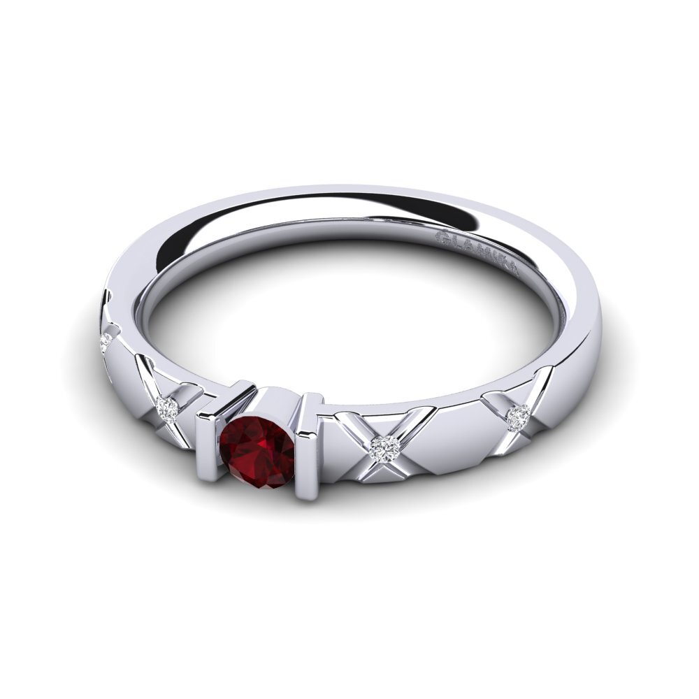 Garnet Engagement Ring Alidia