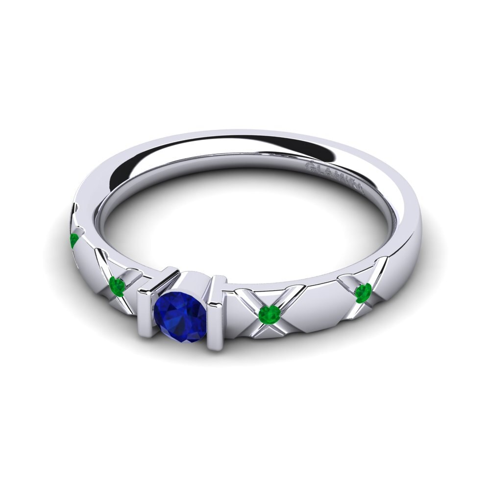 Zafiro Anillo de compromiso Alidia