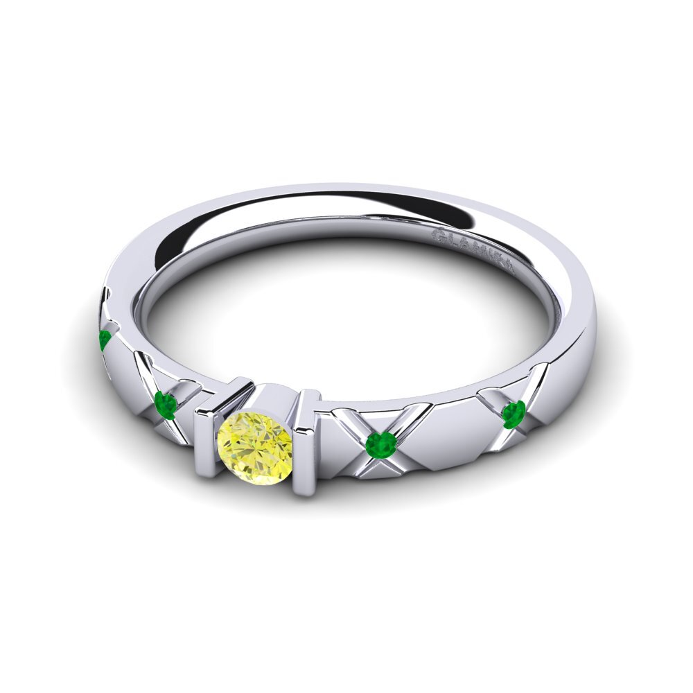 Yellow Diamond Engagement Ring Alidia