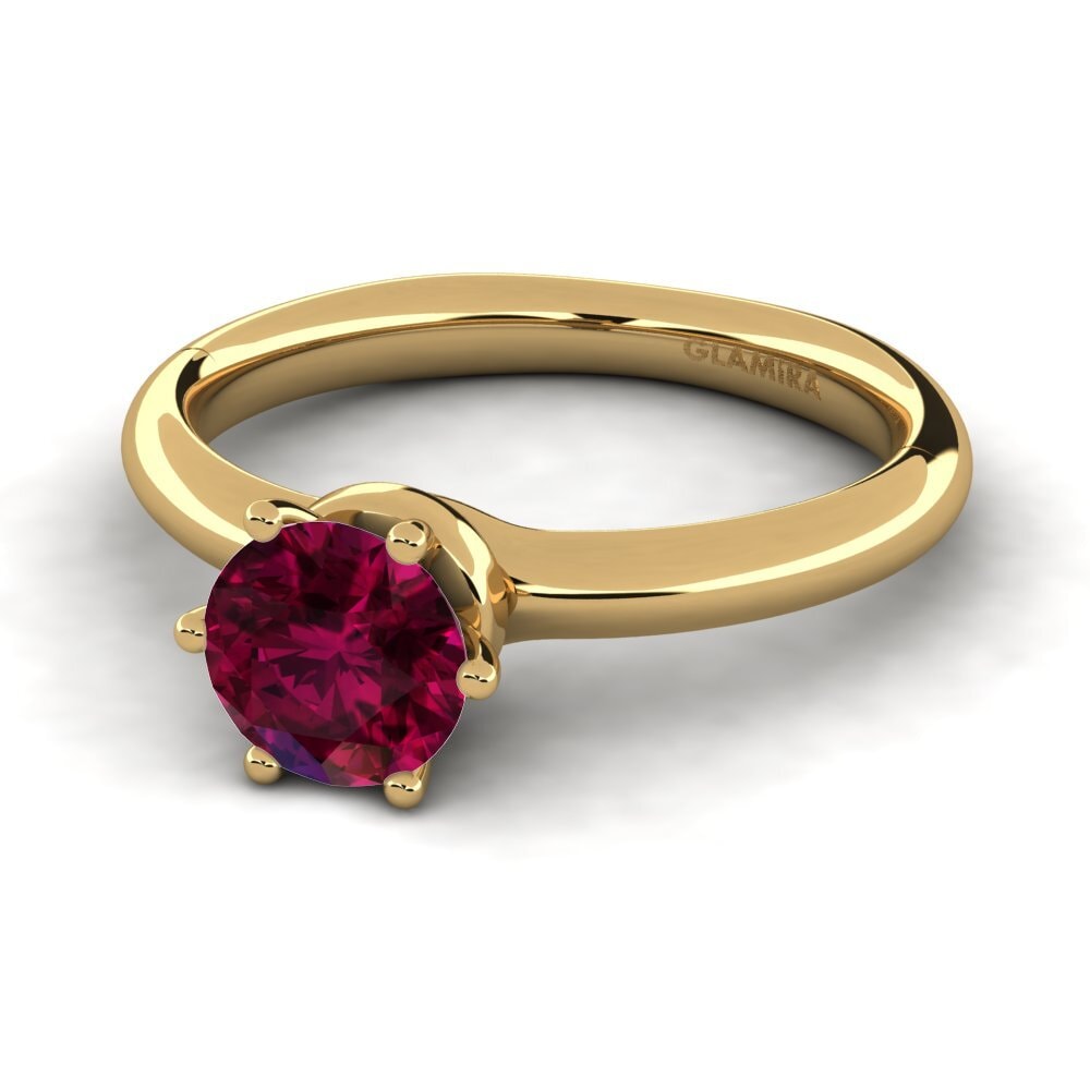 Rhodolite Garnet Engagement Ring Almira 0.8 crt