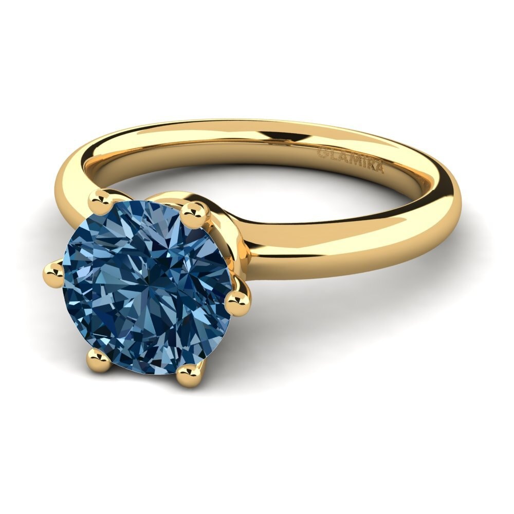 Blue Diamond Engagement Ring Almira 2.0 crt