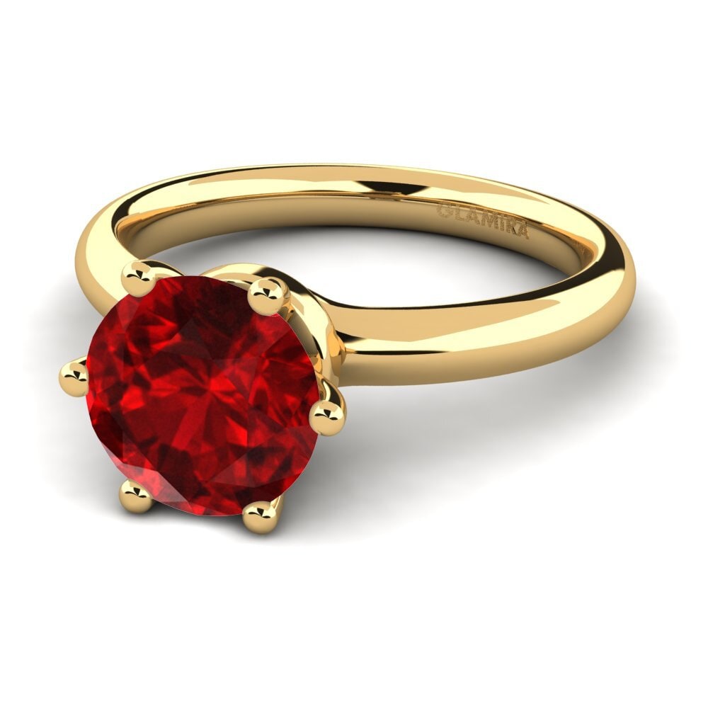 Ruby (Lab Created) Engagement Ring Almira 2.0 crt