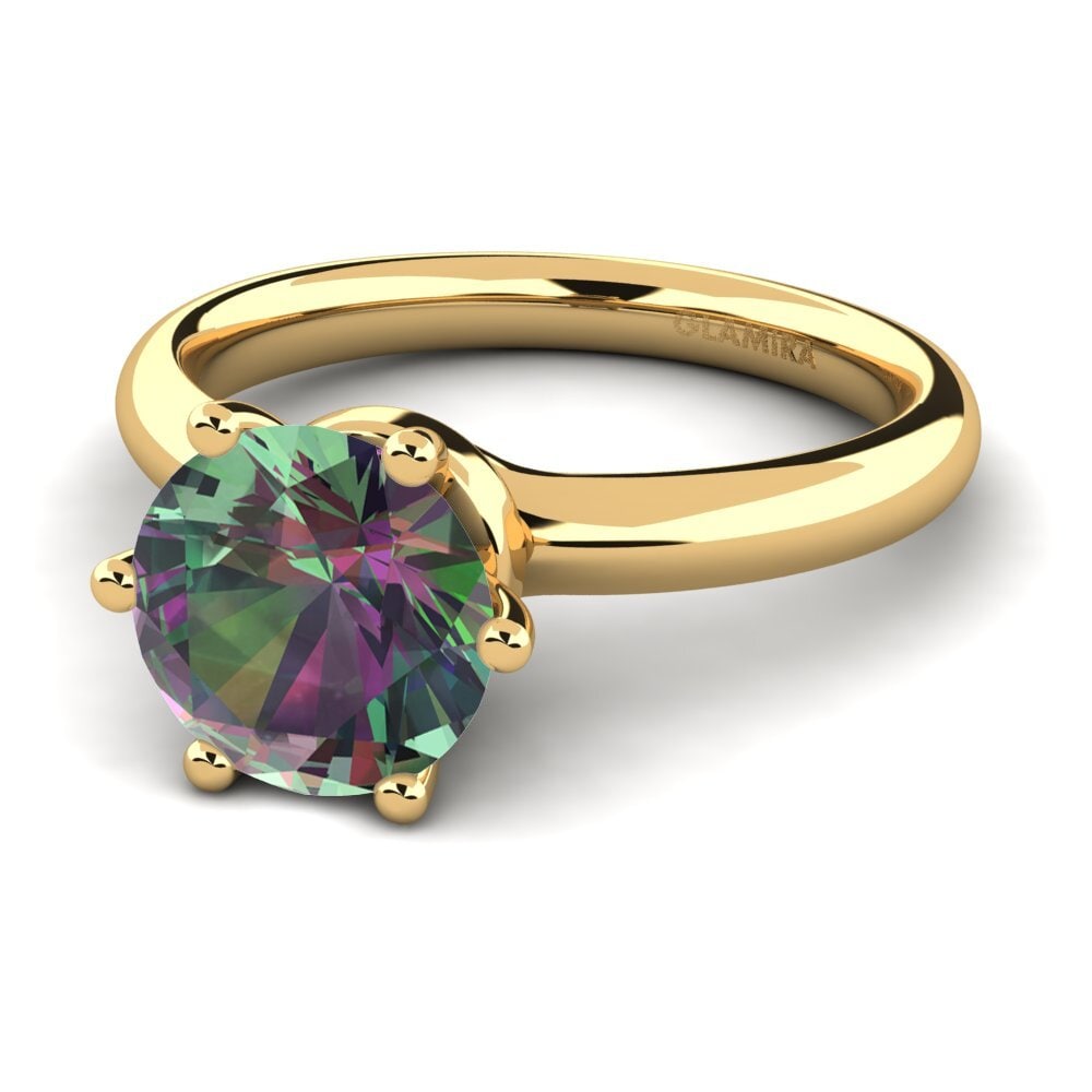 Topacio Místico Anillo de compromiso Almira 2.0 crt
