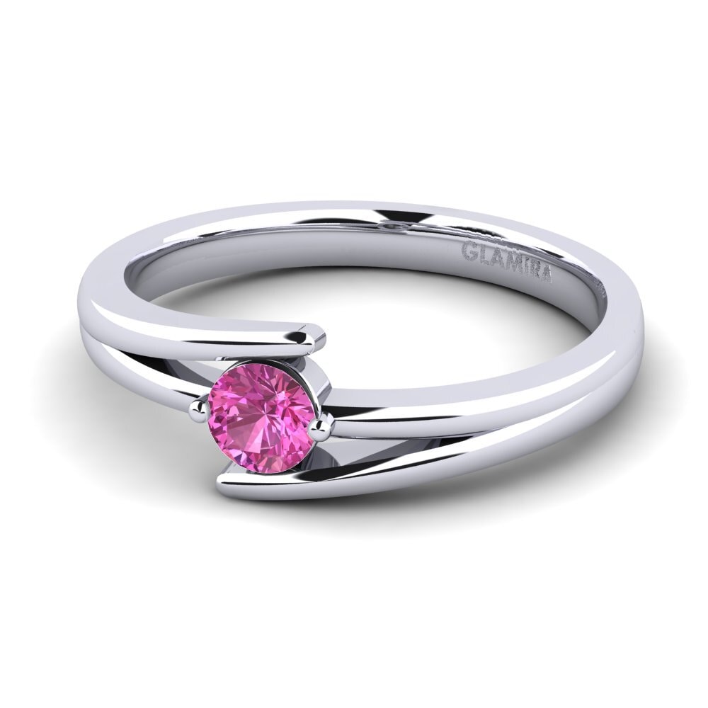 Rosa Topas Verlobungsring Amalia 0.25crt