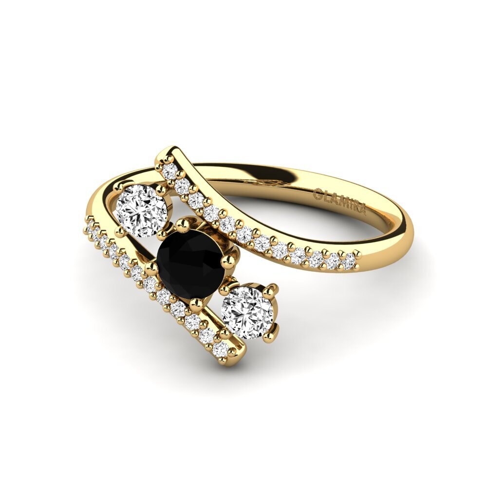 Black Onyx Engagement Ring Anjatonia