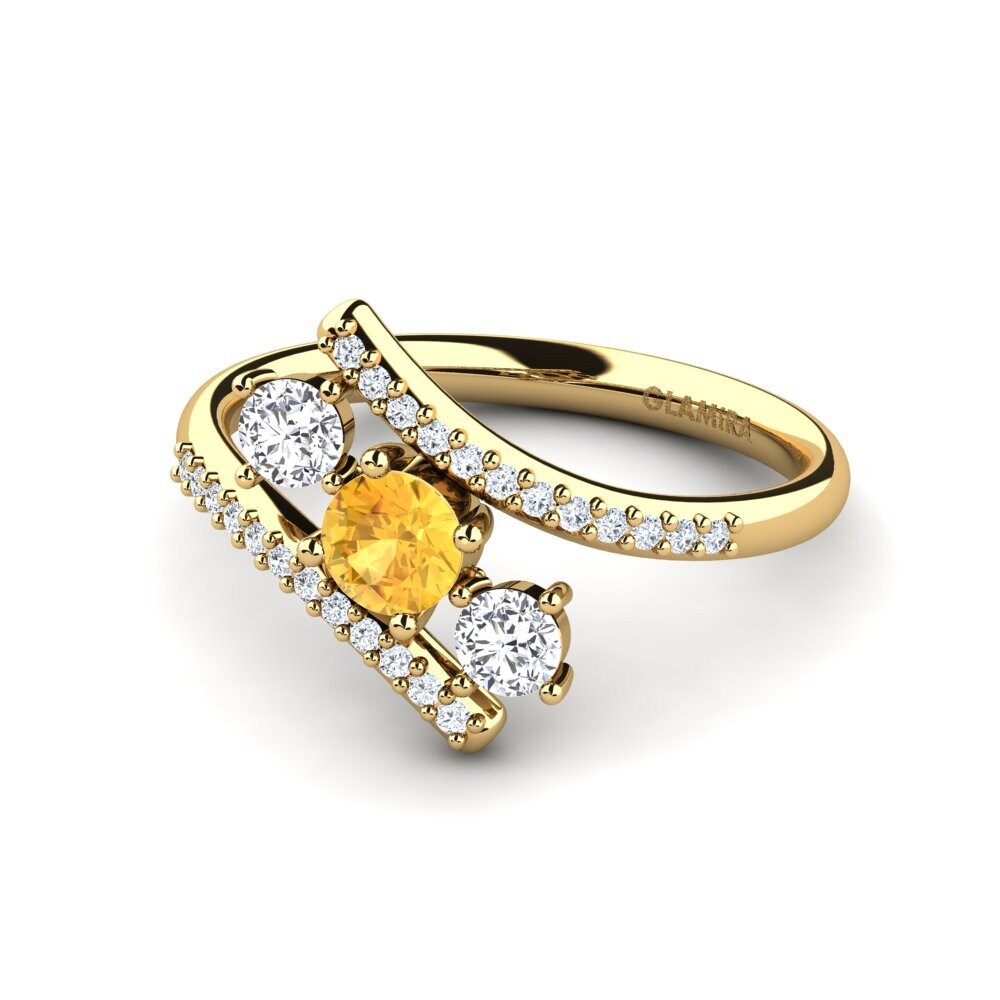 Citrine Engagement Ring Anjatonia