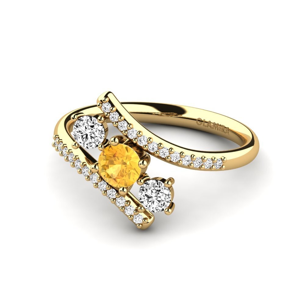 Citrine Engagement Ring Anjatonia